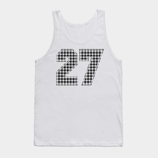 Plaid Number - 27 - Dark Tank Top